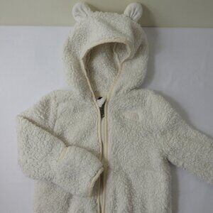 The North Face Baby Campshire Full-Zip Hoodie in White Dune, Size 12-18 Months